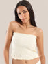 Elastic voile tube top
